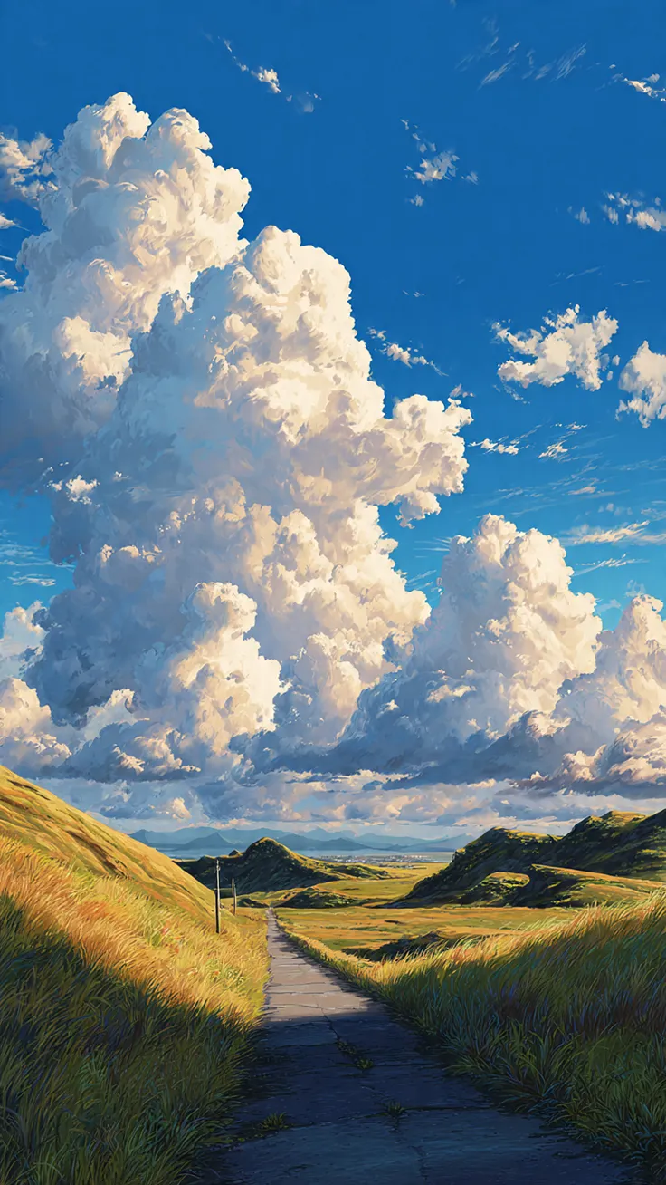 A winding farm road wallpaper