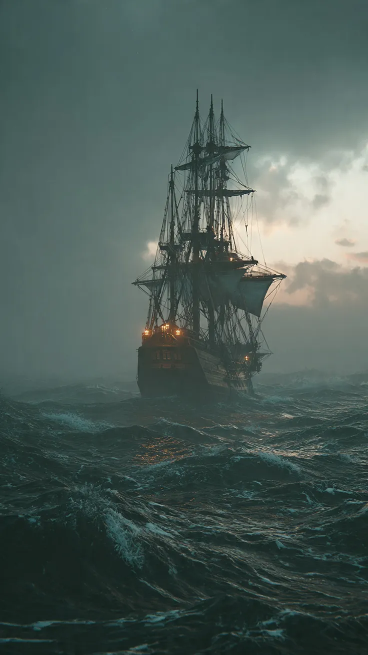 Stormy Ocean Ship Wallpapers