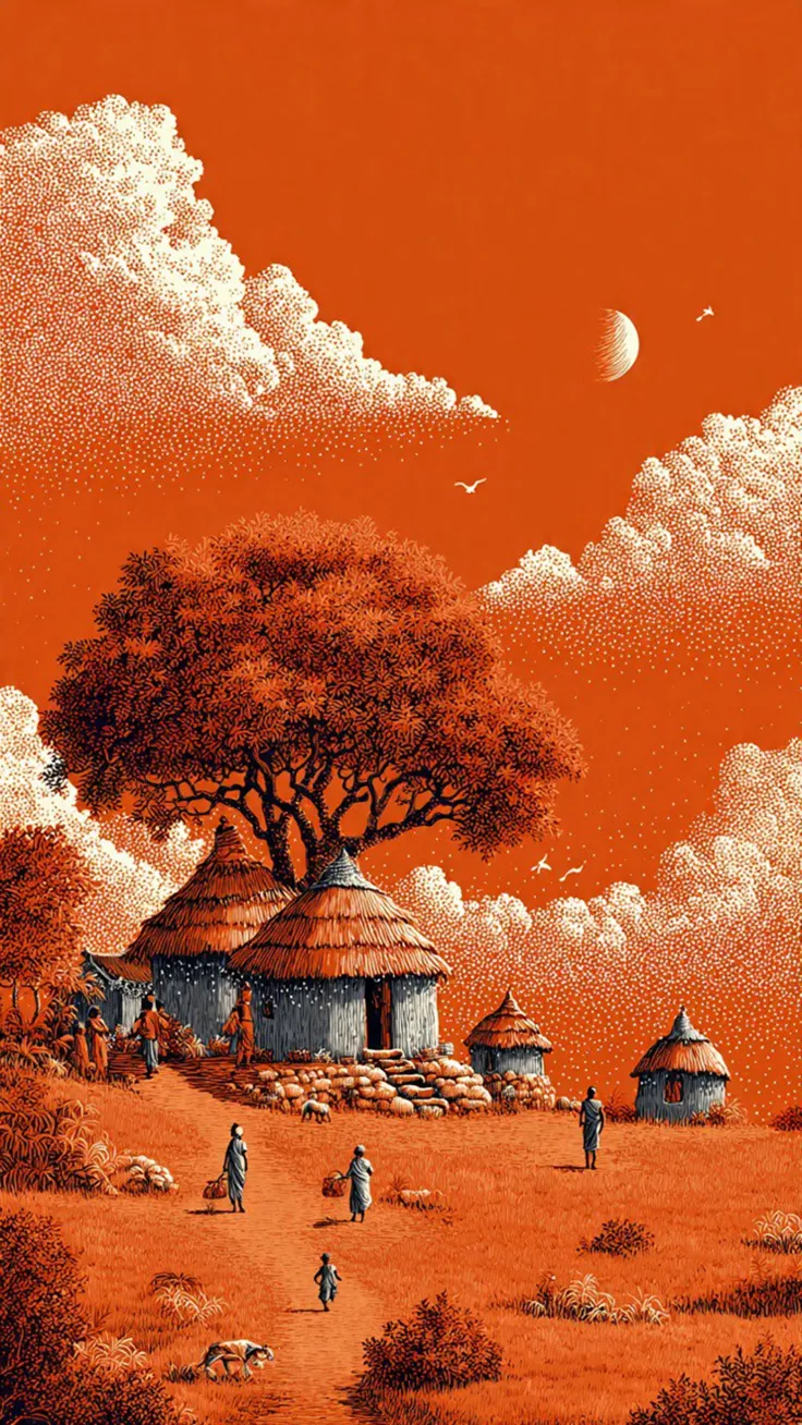 Minimal Warli Art Inspired Maharashtra Wallpapers