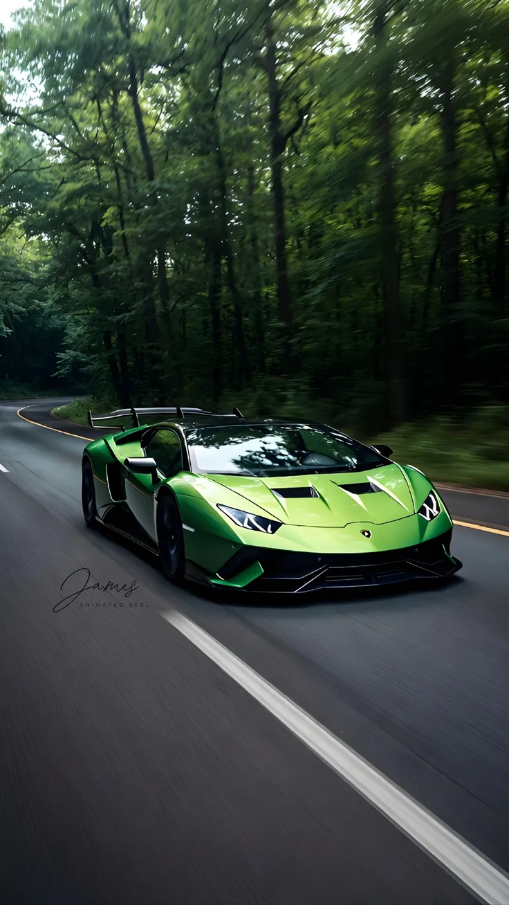 Lamborghini wallpepar forest