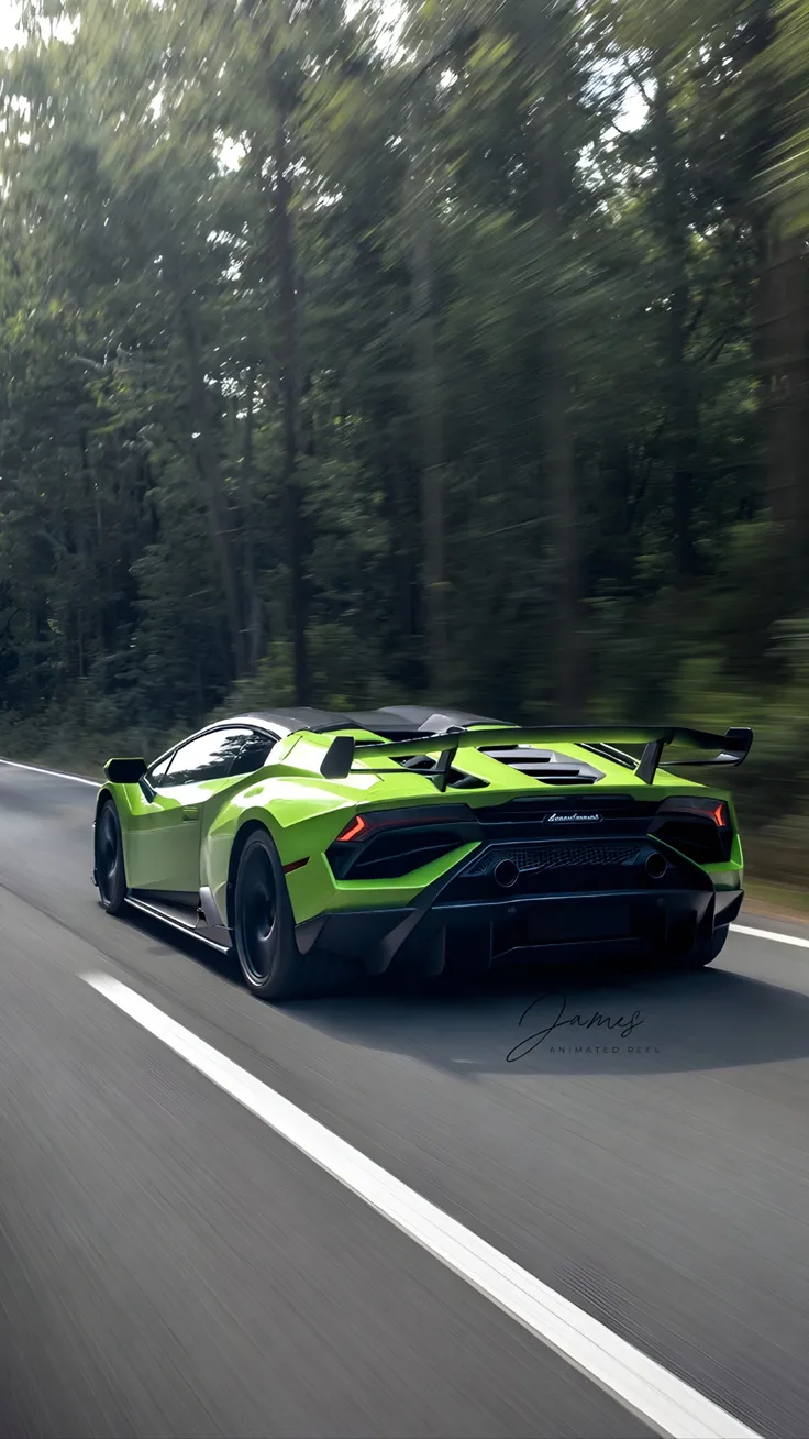 Lamborghini wallpepar forest