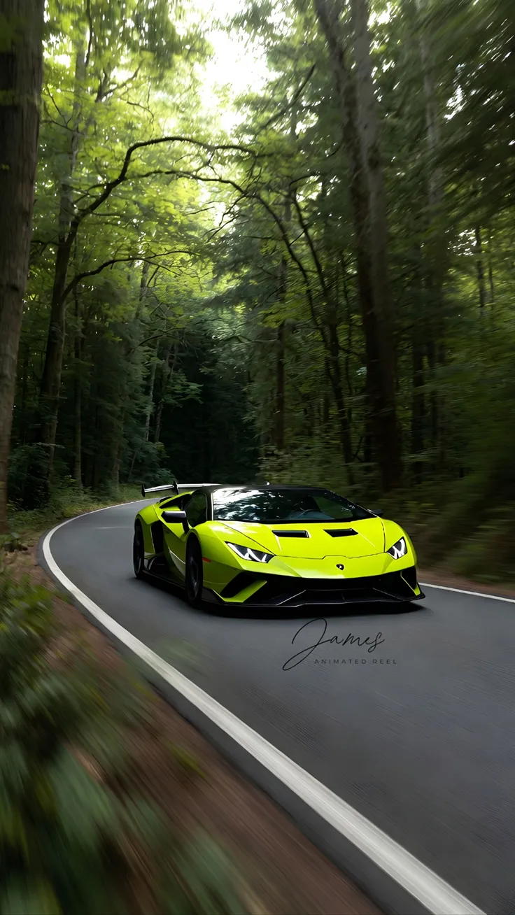 Lamborghini wallpepar forest
