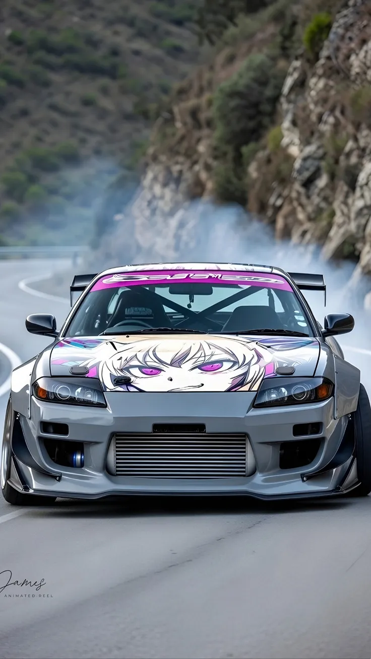 Drifting sports car Wallpaper 4k