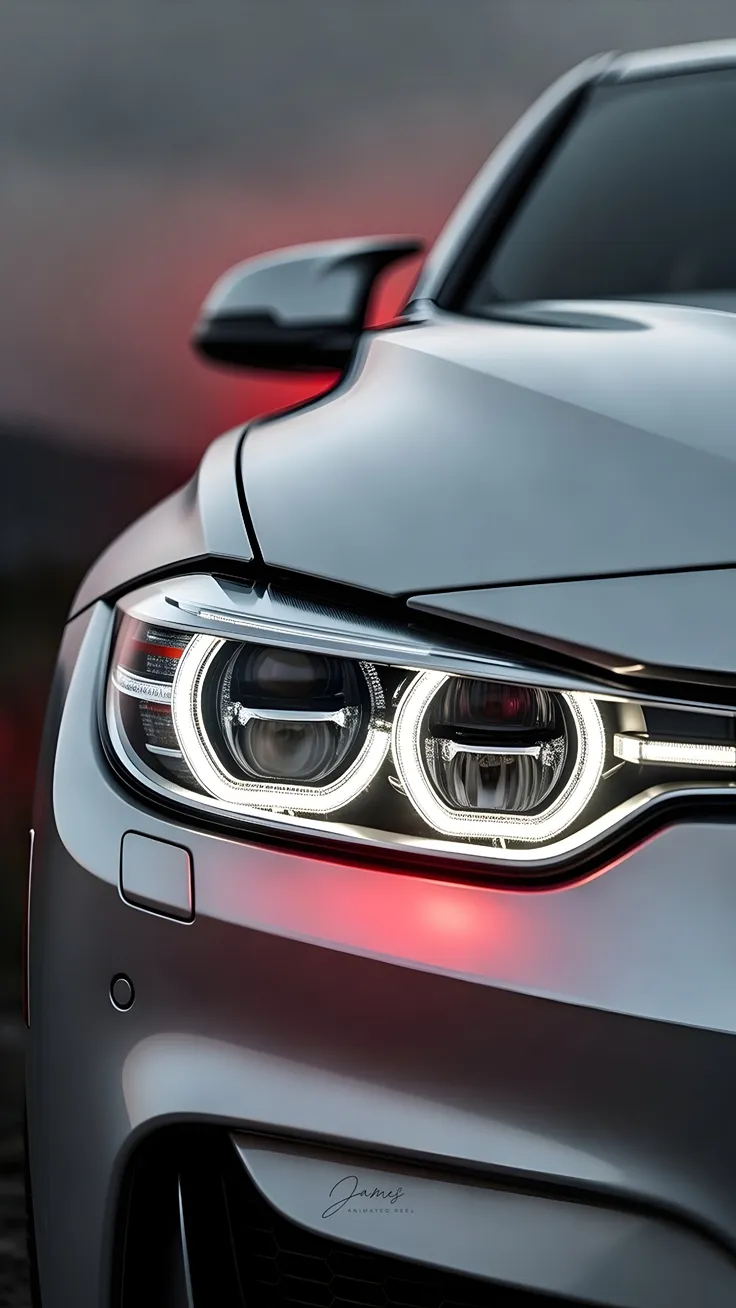 Blood moon bmw parked high quality wallpapers