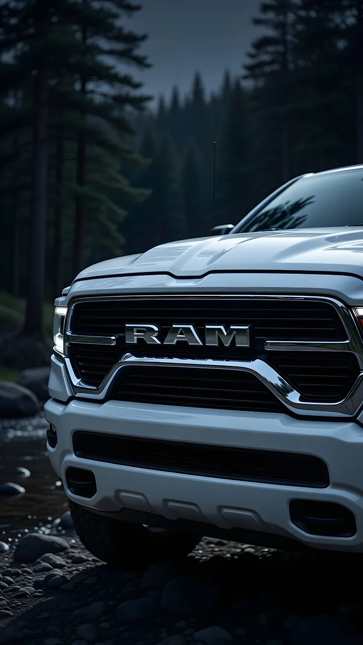 Car Ram truck forest river