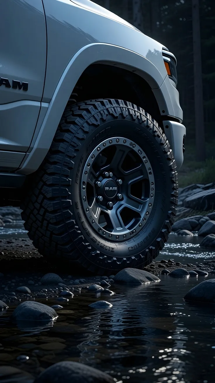 Car Ram truck forest river