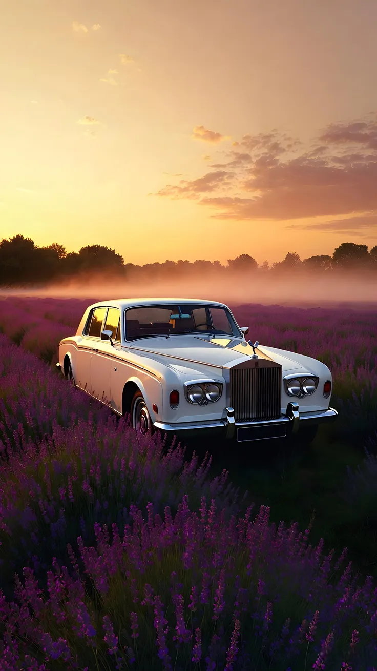 Chasing sunsets in a field of purple dreams