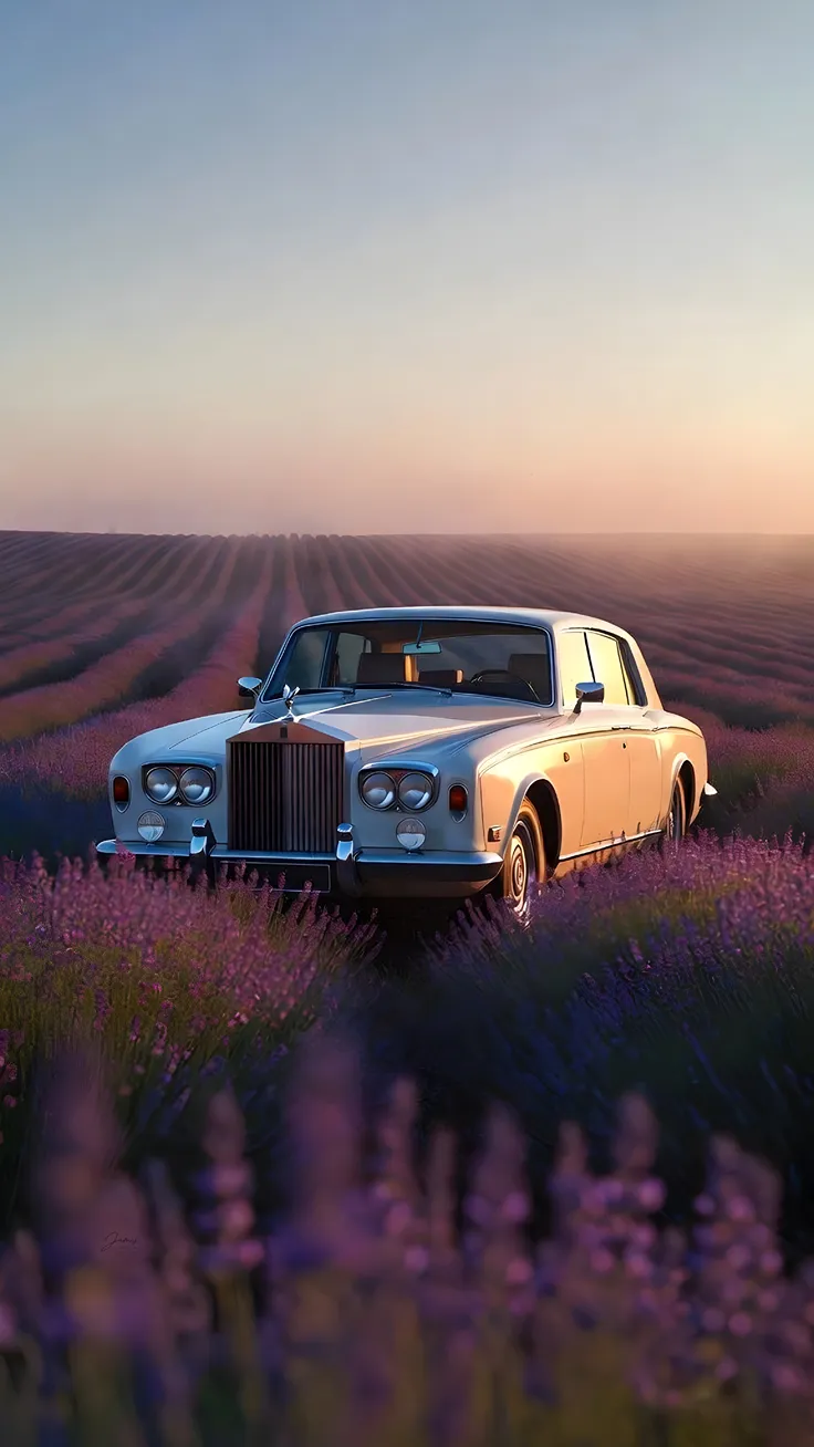 Chasing sunsets in a field of purple dreams