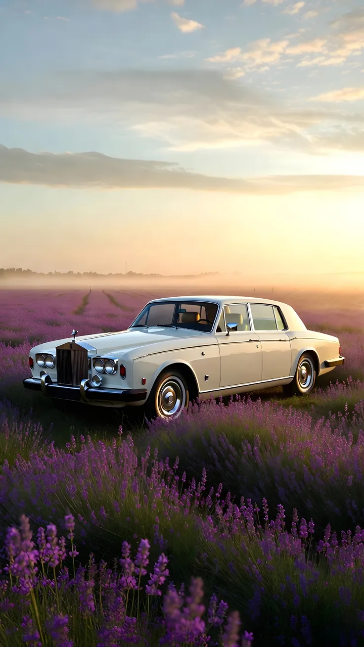 Chasing sunsets in a field of purple dreams