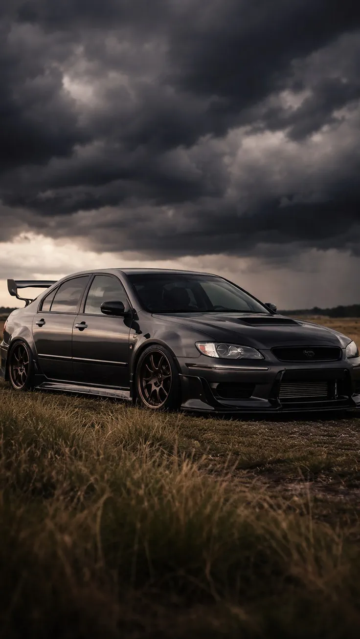Thunderbird with Balck car