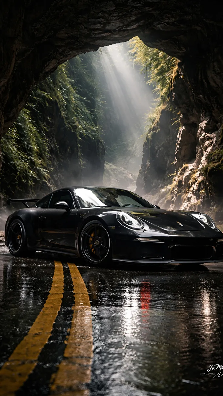Porsche wallpaper dark Highway