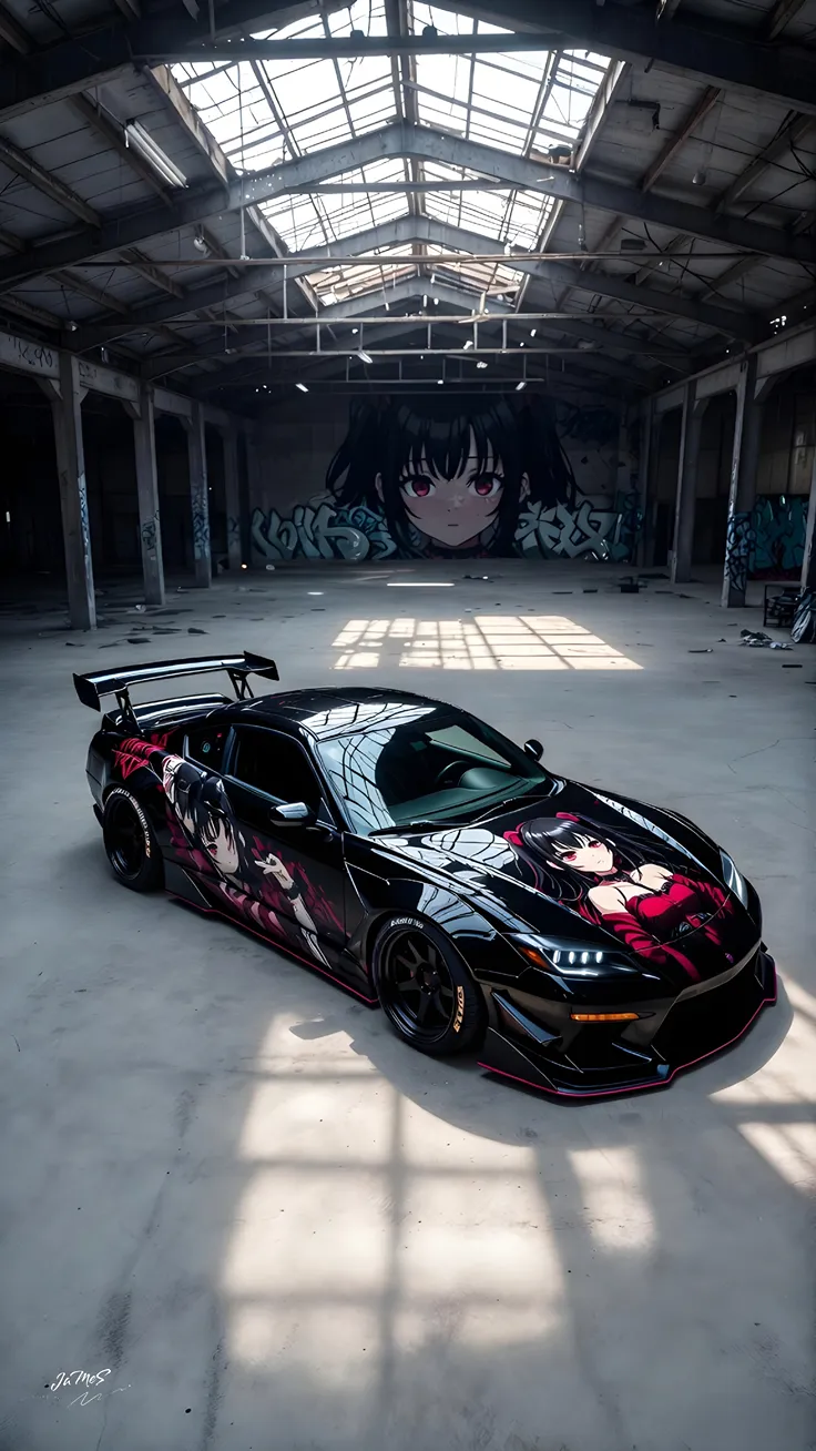 Black widebody beast Anime soul on the side