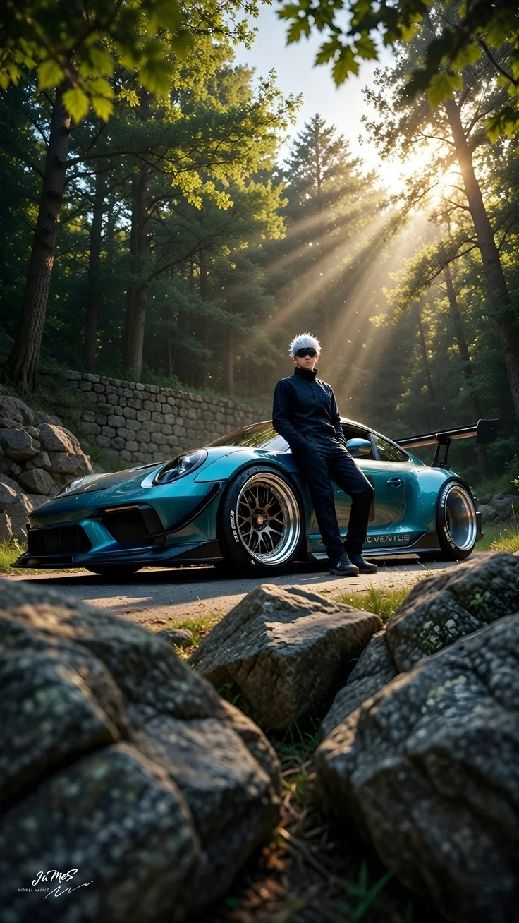 Mind scattered GoJo wallpaper with car