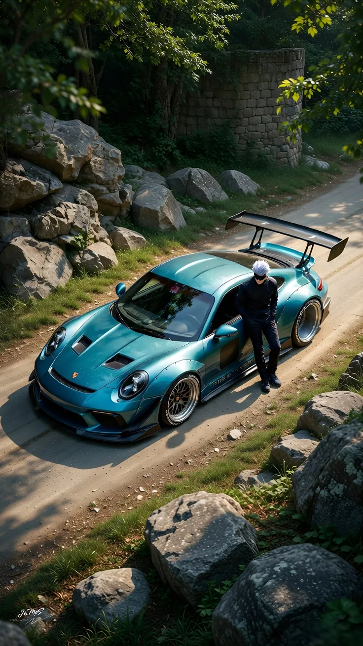 Mind scattered GoJo wallpaper with car