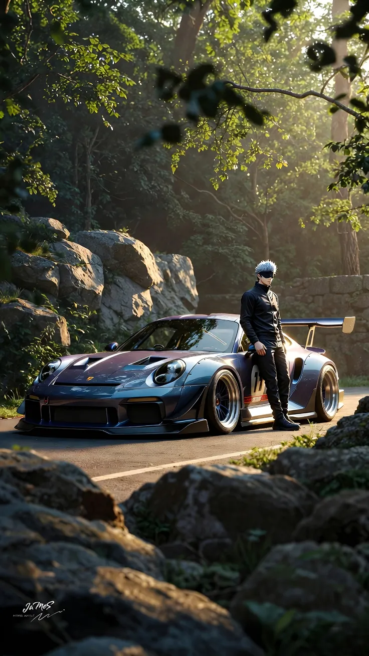 Mind scattered GoJo wallpaper with car