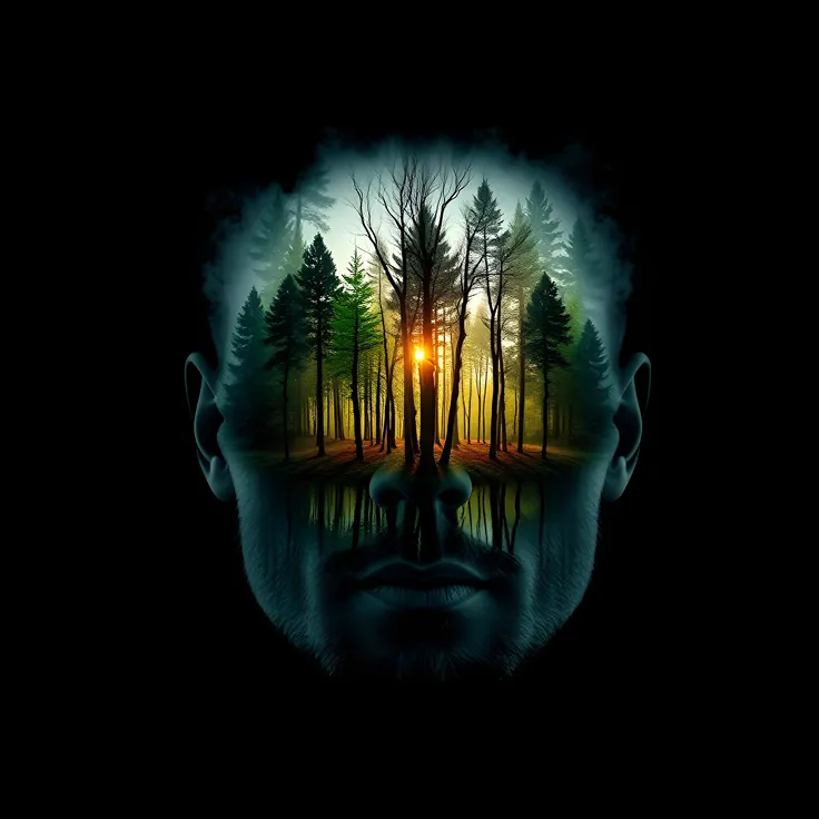 Primitive Hunter Versus Giant Prehistoric Boar In Ancient Forest