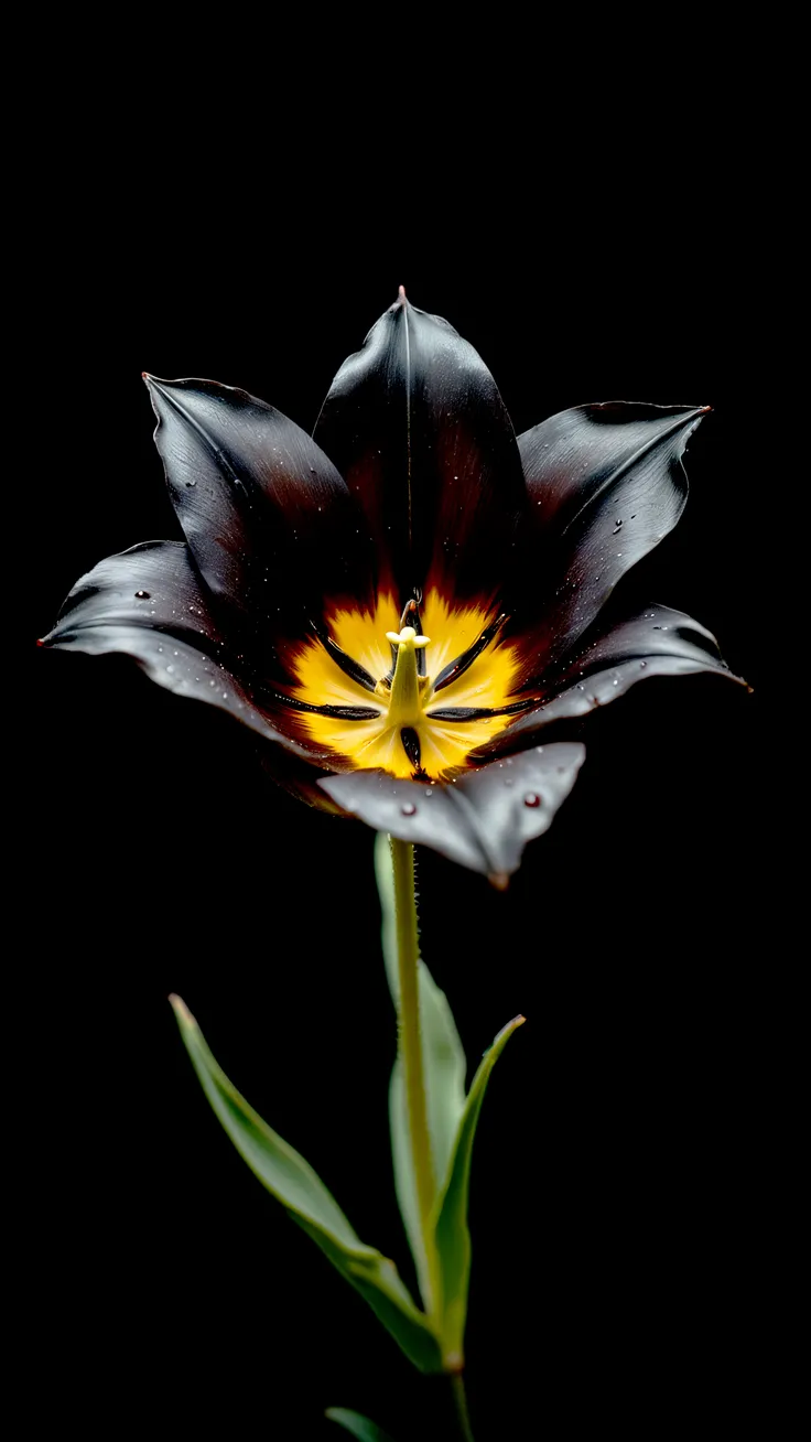A Dark Bloom Ignited by Fire at the Heart of Silence