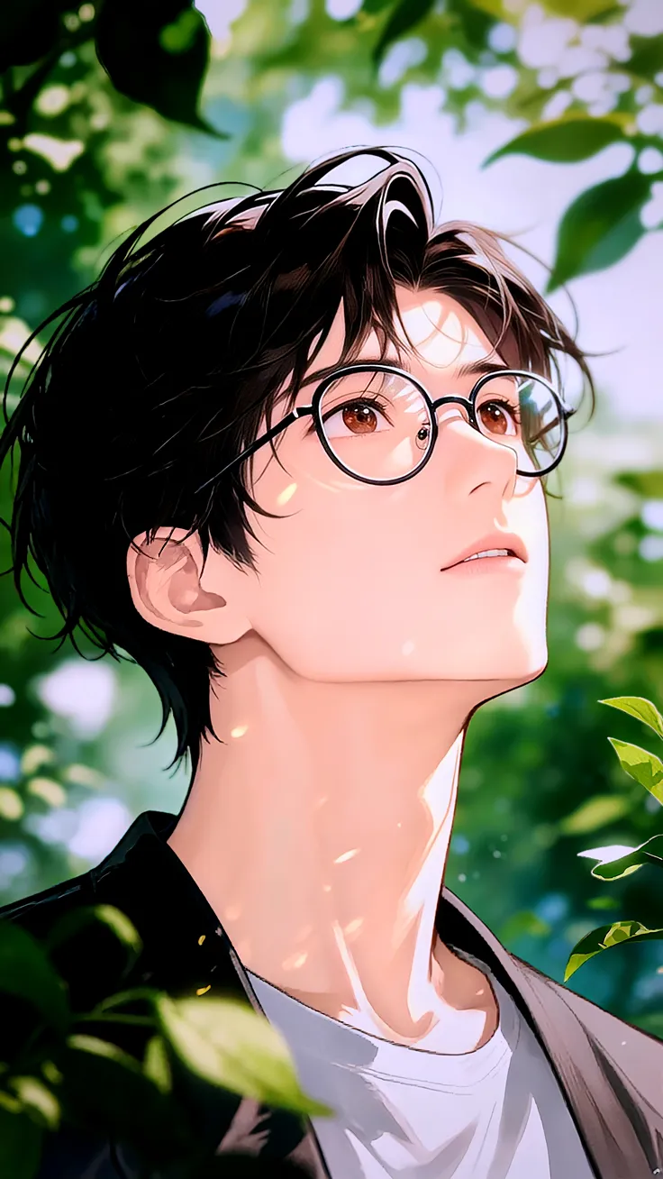 Finding My Quiet Place 🌿#anime boy 