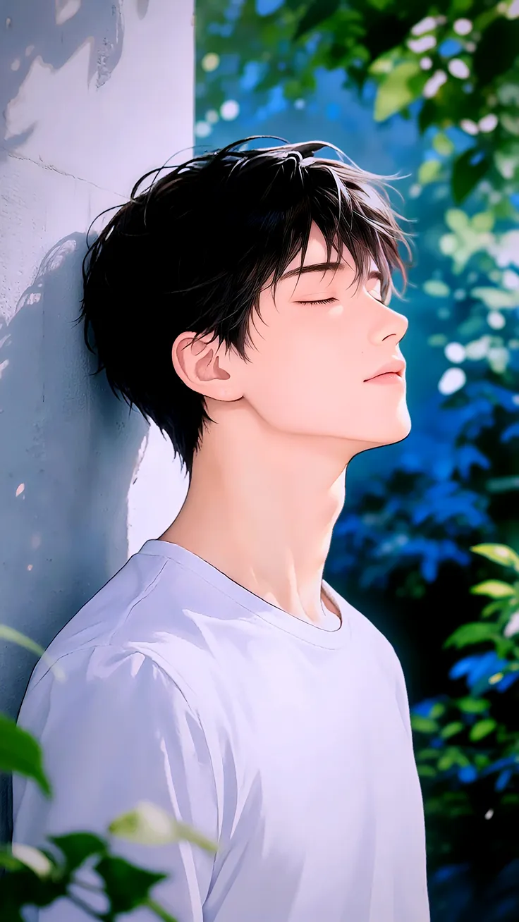 Finding My Quiet Place 🌿#anime boy 