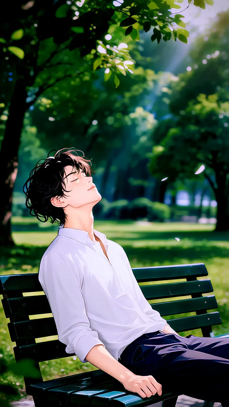 Finding My Quiet Place 🌿#anime boy 