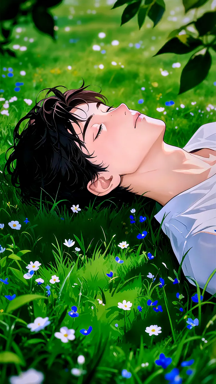 Finding My Quiet Place 🌿#anime boy 