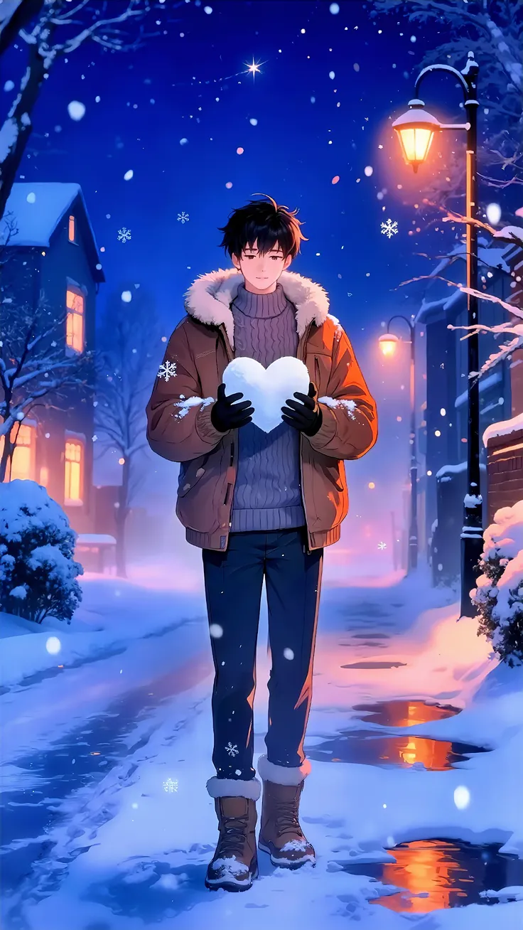  Anime Boy & Snowy Days ❄️💙