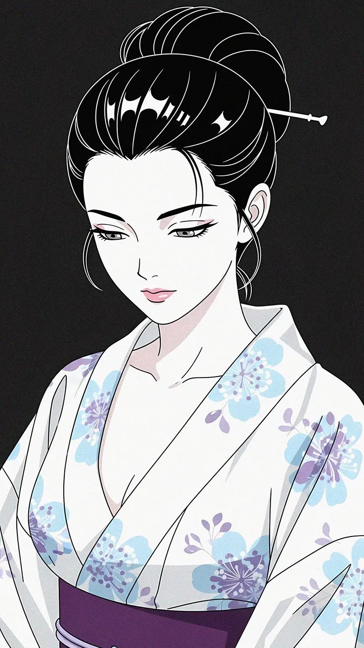 Pastel Yukata Nagel's Anime Grace