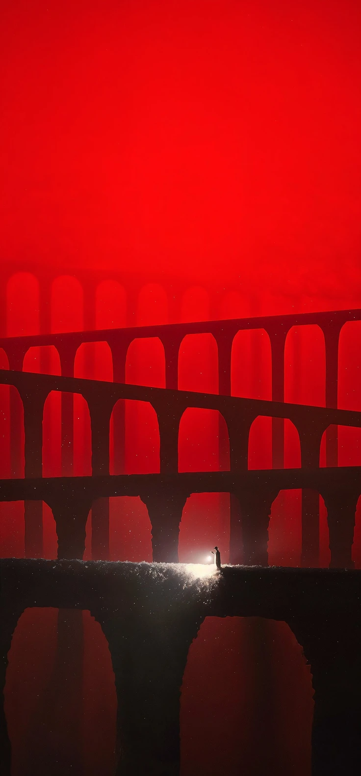 Aesthetic puzzle dark red full hd wallpaper