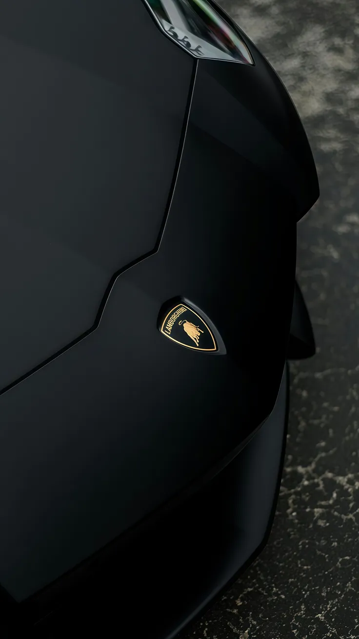 Black Lamborghini Aventador Wallpaper 4K
