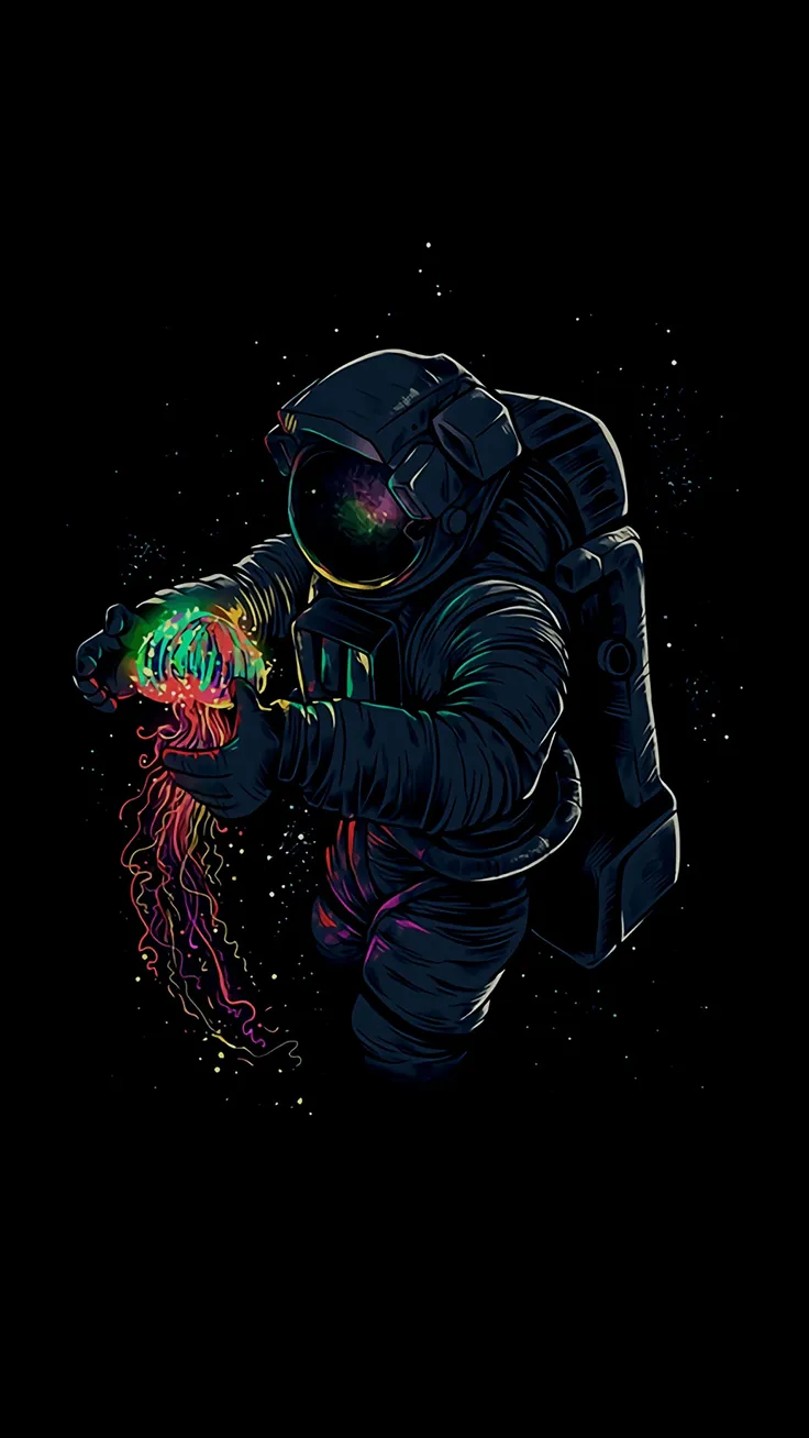 Space AMOLED Dark Background