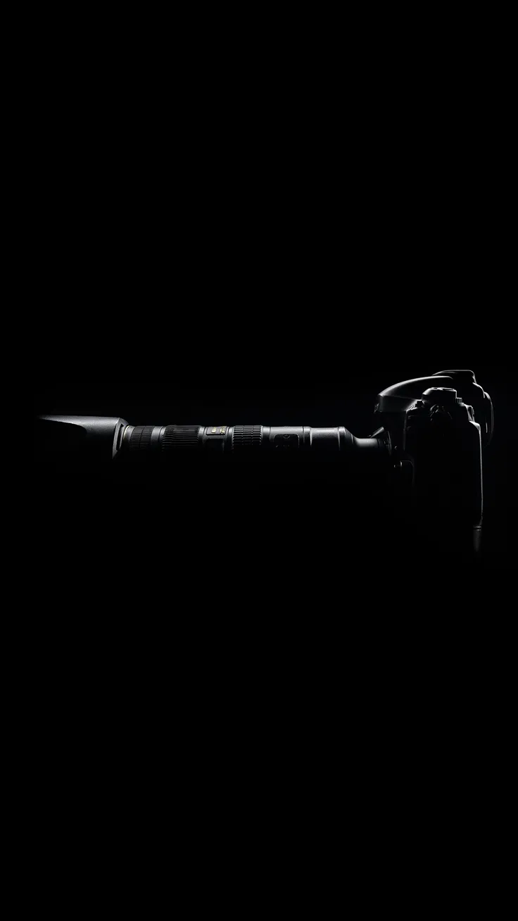 DSLR Lens Dark Photography Background