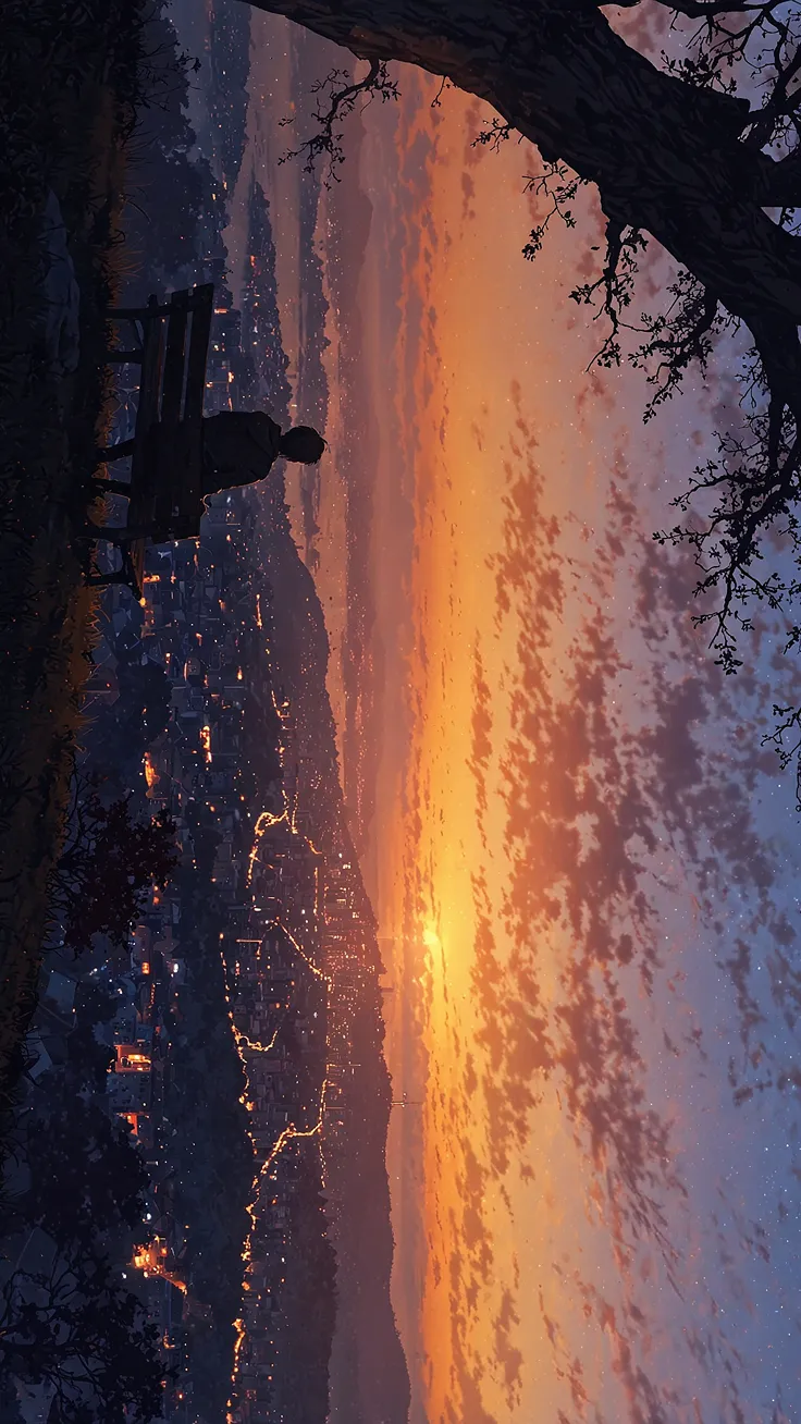 Golden evening scenery 🥀