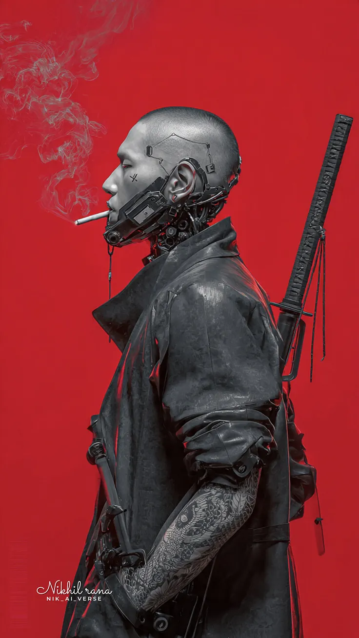 Painted in red fueled by the shadows