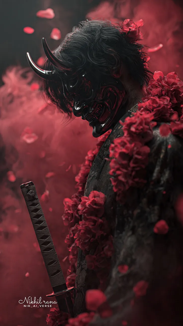 Painted in red fueled by the shadows