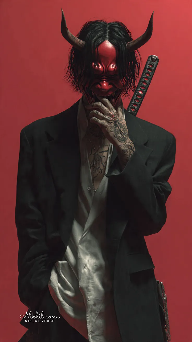 Painted in red fueled by the shadows