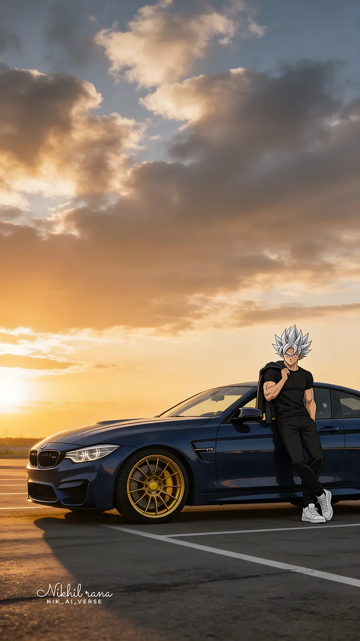 The Saiyan Standard Ultra Instinct Goku meets the BMW M4