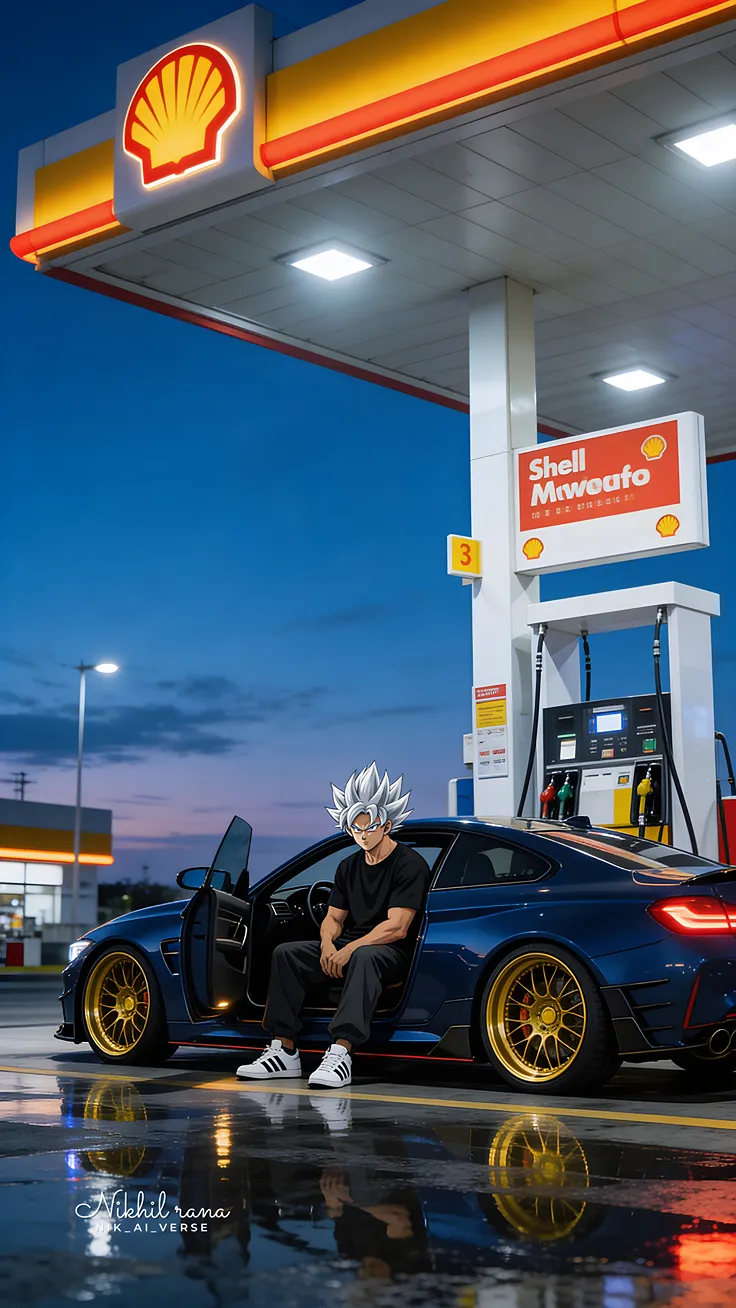 The Saiyan Standard Ultra Instinct Goku meets the BMW M4
