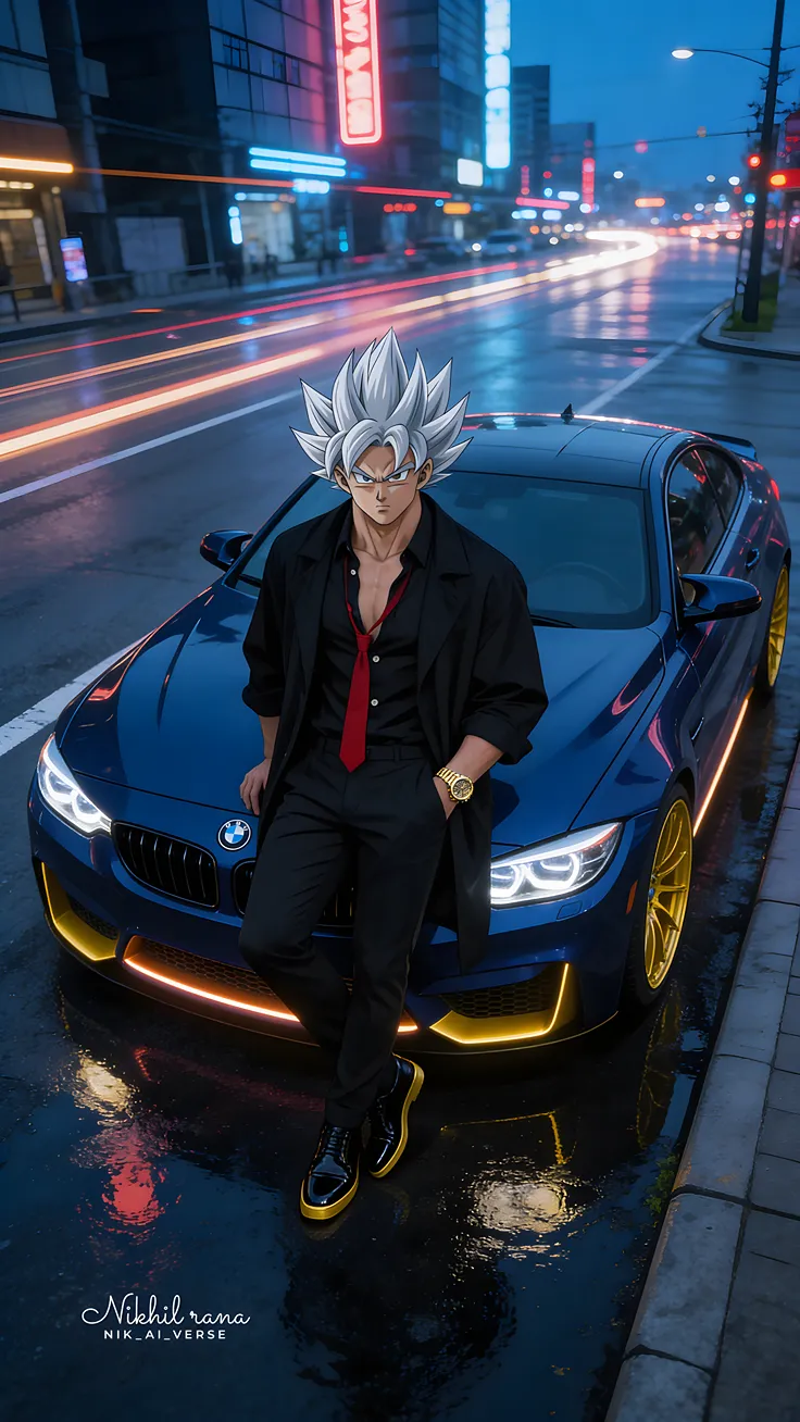 The Saiyan Standard Ultra Instinct Goku meets the BMW M4