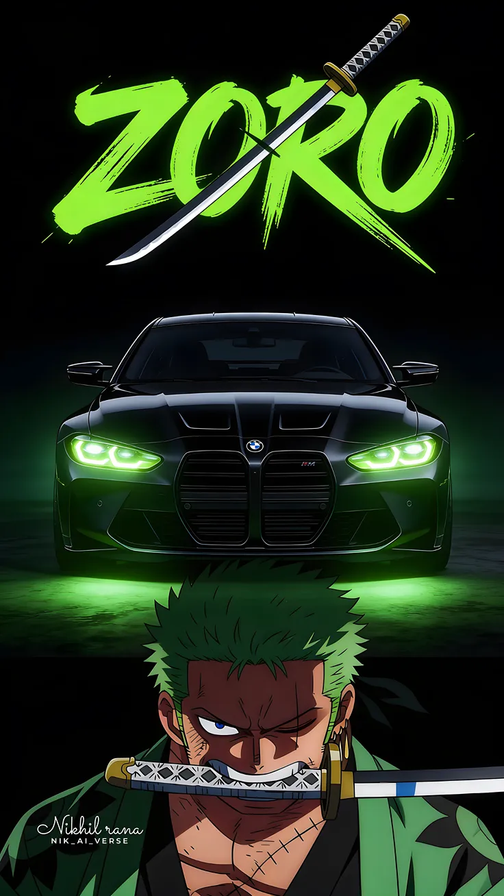 ZORO X BMW M4 THE ULTIMATE ANIME CAR CROSSOVER