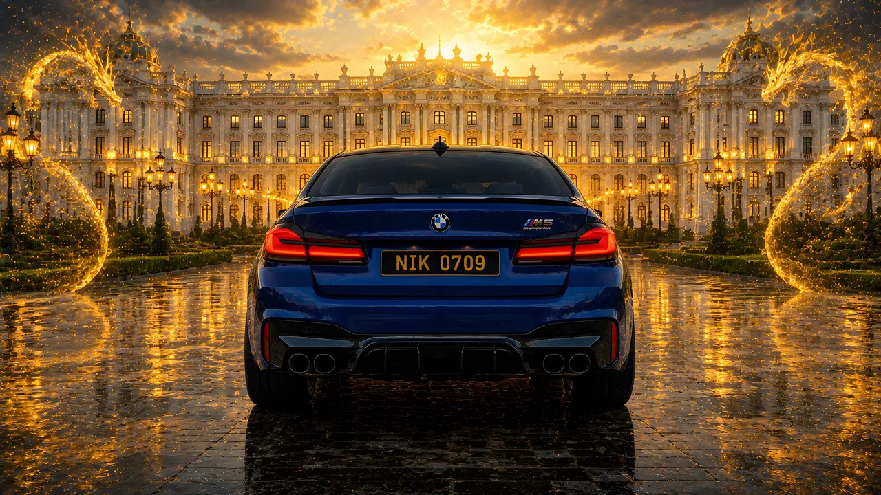 The bmw m5 x golden dragon for dekstop wallpaper