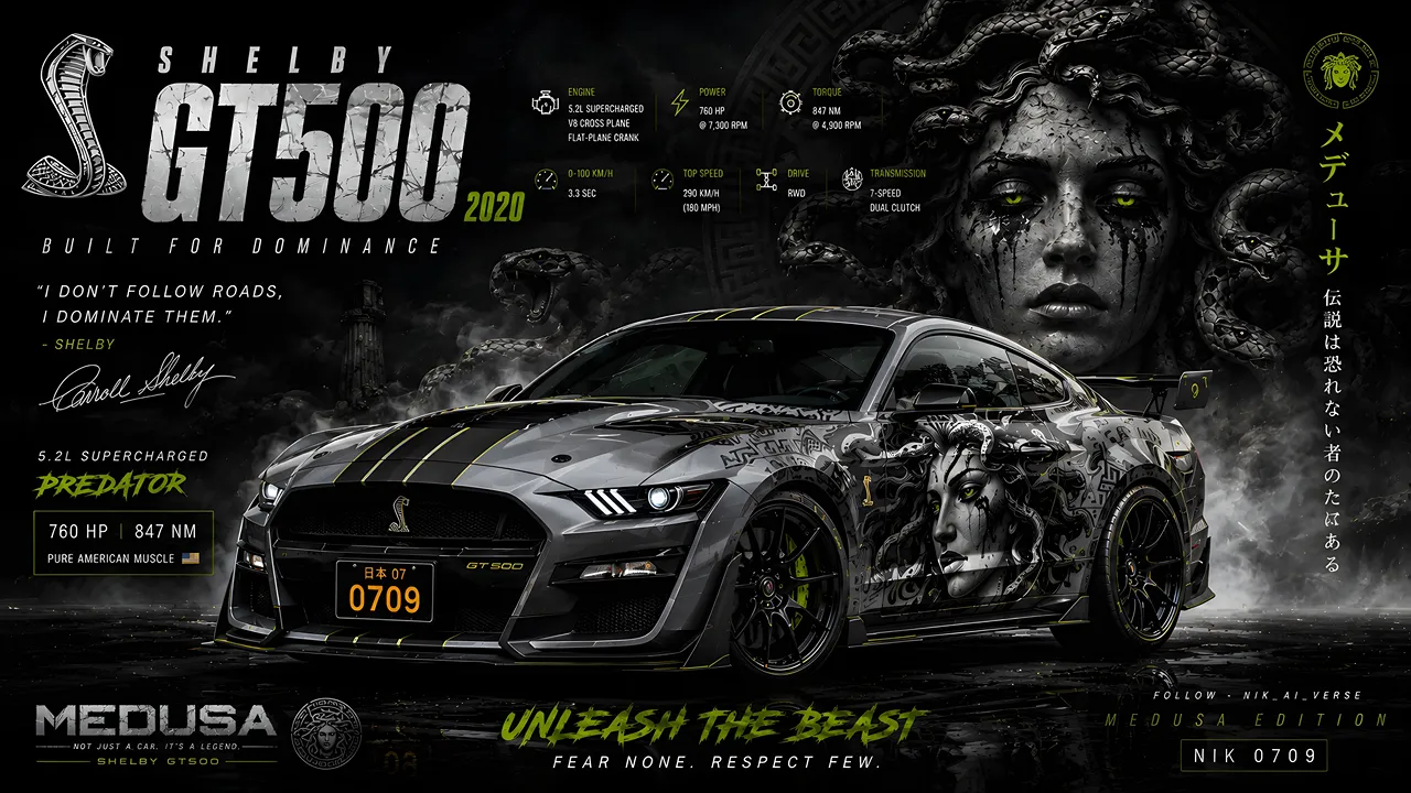 Poster style 4k car wallaper for desktop