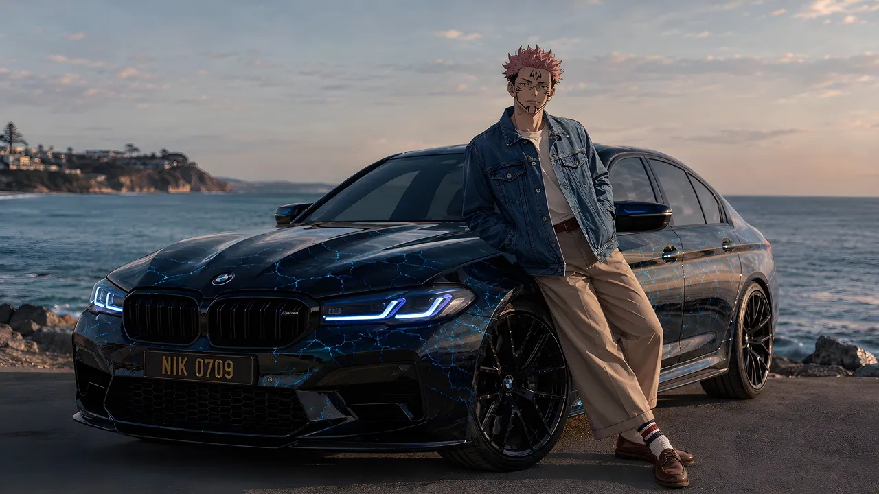 JJK x BMW M5 HD Wallpapers