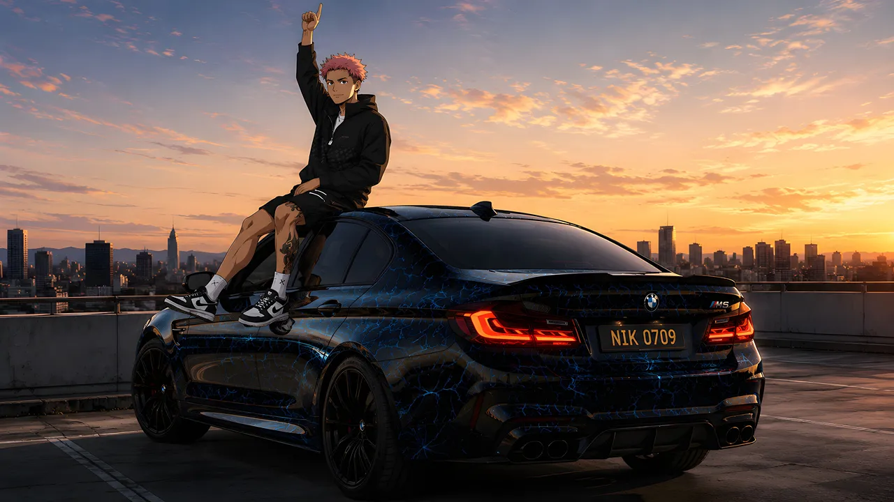 JJK x BMW M5 HD Wallpapers