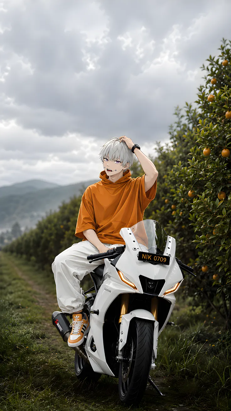 Anime x bike hd wallpaper