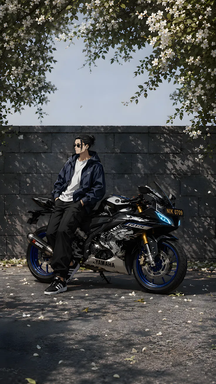 Anime x bike hd wallpaper