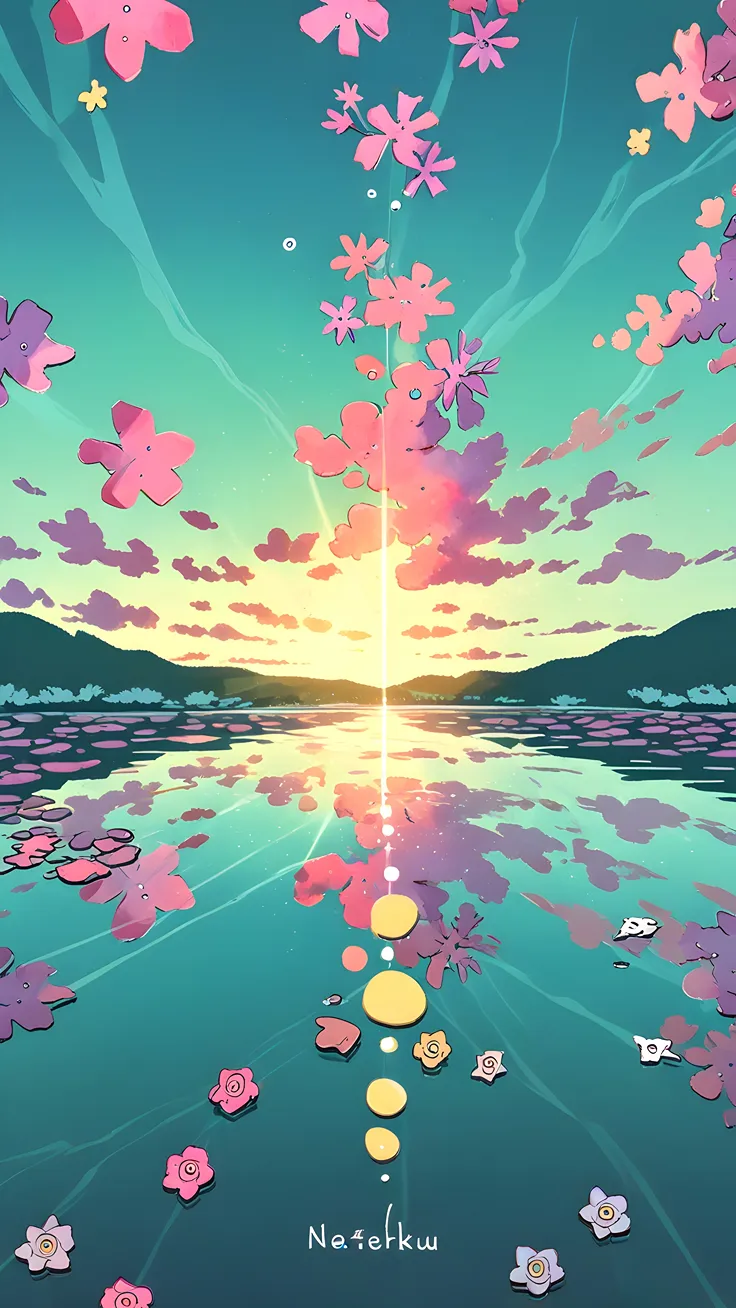 Lofi floral lake