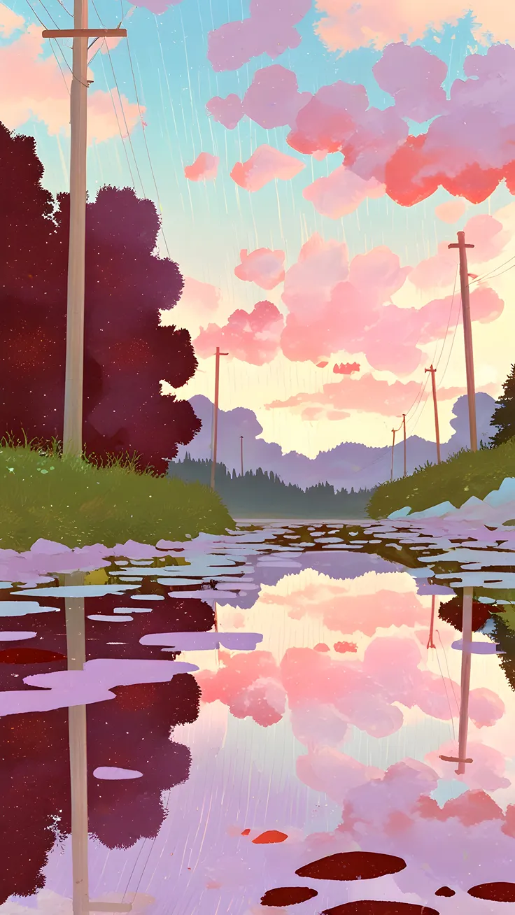 Lofi cotton sky wallpaper