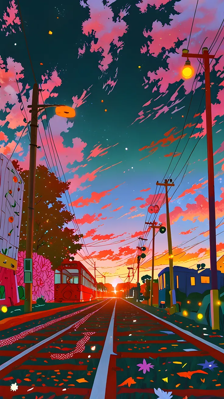 Lofi colorful wallpaper