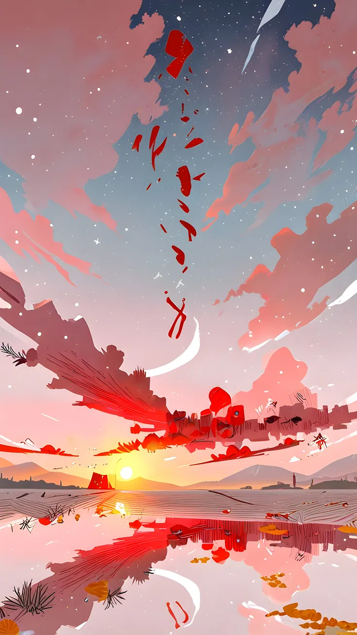 Cute Sunset lofi wallpaper