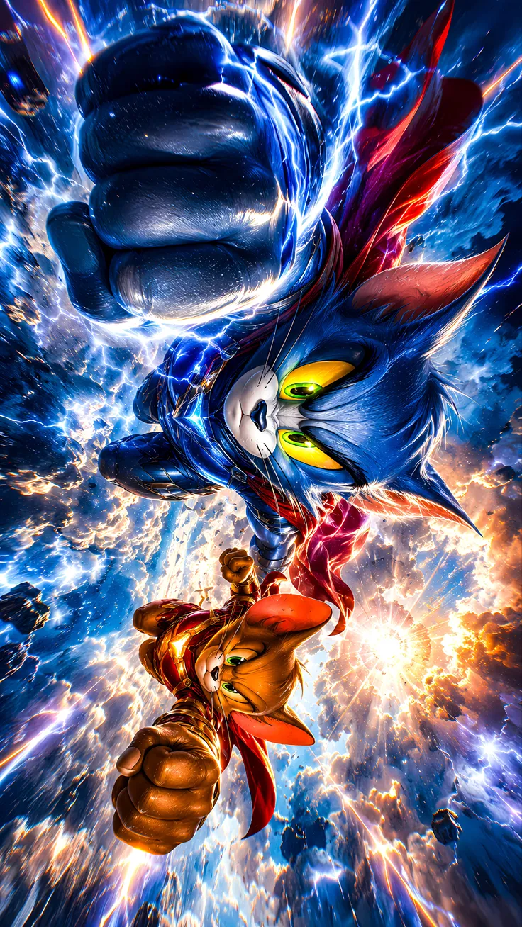 Tom and Jerry Wallpaper Illustration